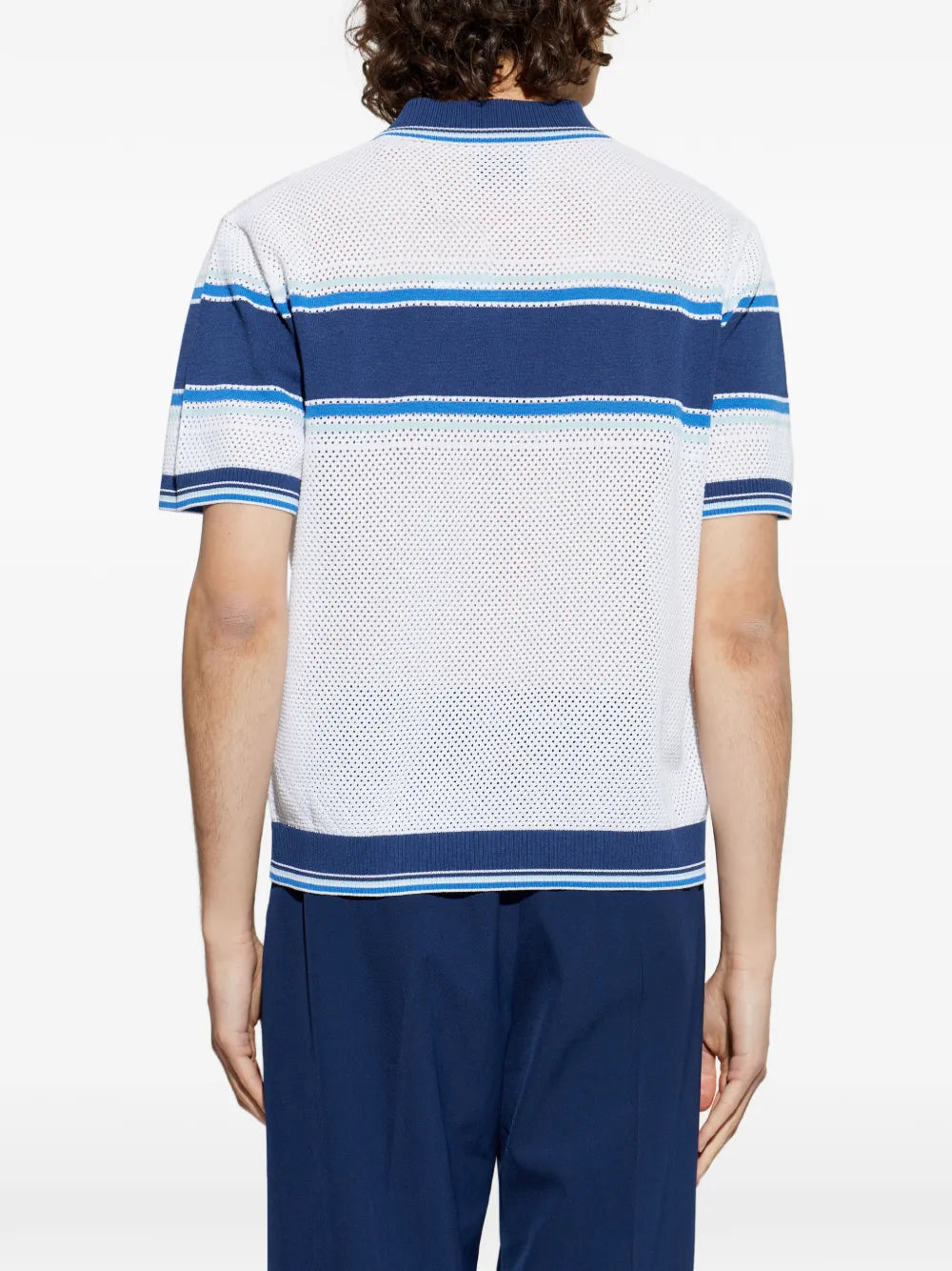 Poloshirt mit Lochmuster