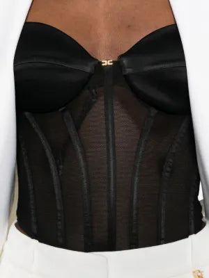 Mesh corset top