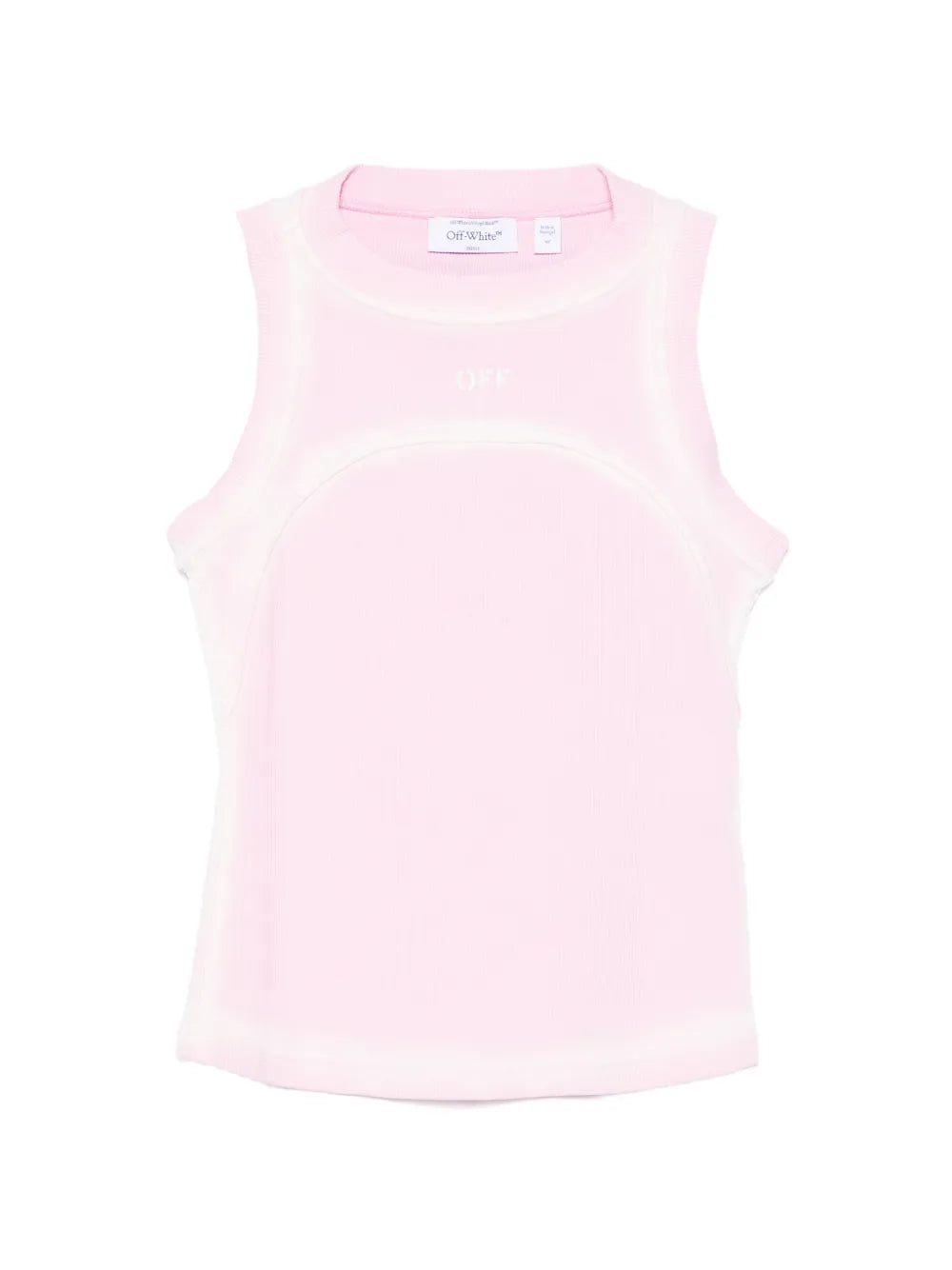 Ribbed Spray-Off-Stamp Tank Top