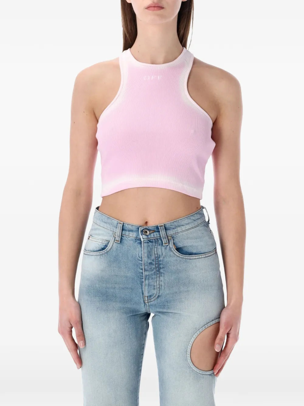 Ribbed Rowing Cropped Top