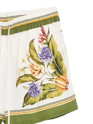 Shorts mit Blumen-Print