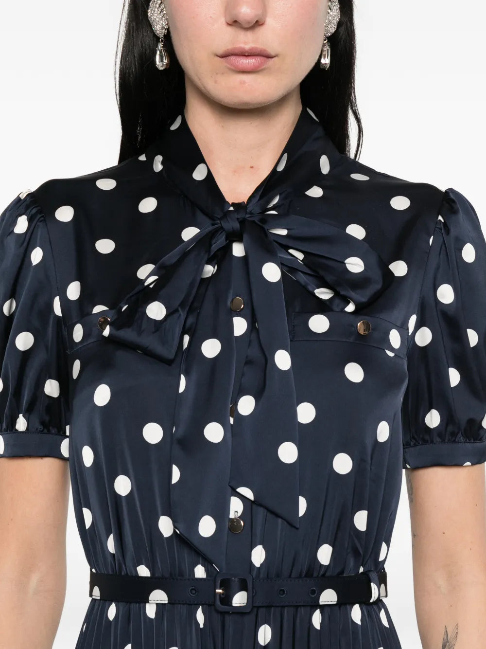 Midikleid mit Polka Dots