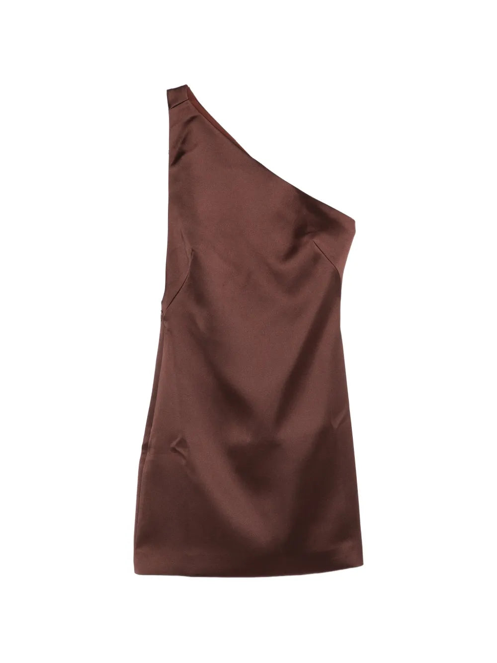 One-Shoulder Satin Mini Dress