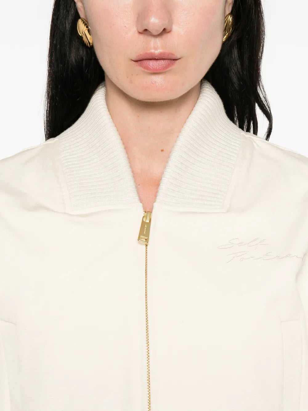 Bomberjacke mit gerippten Details