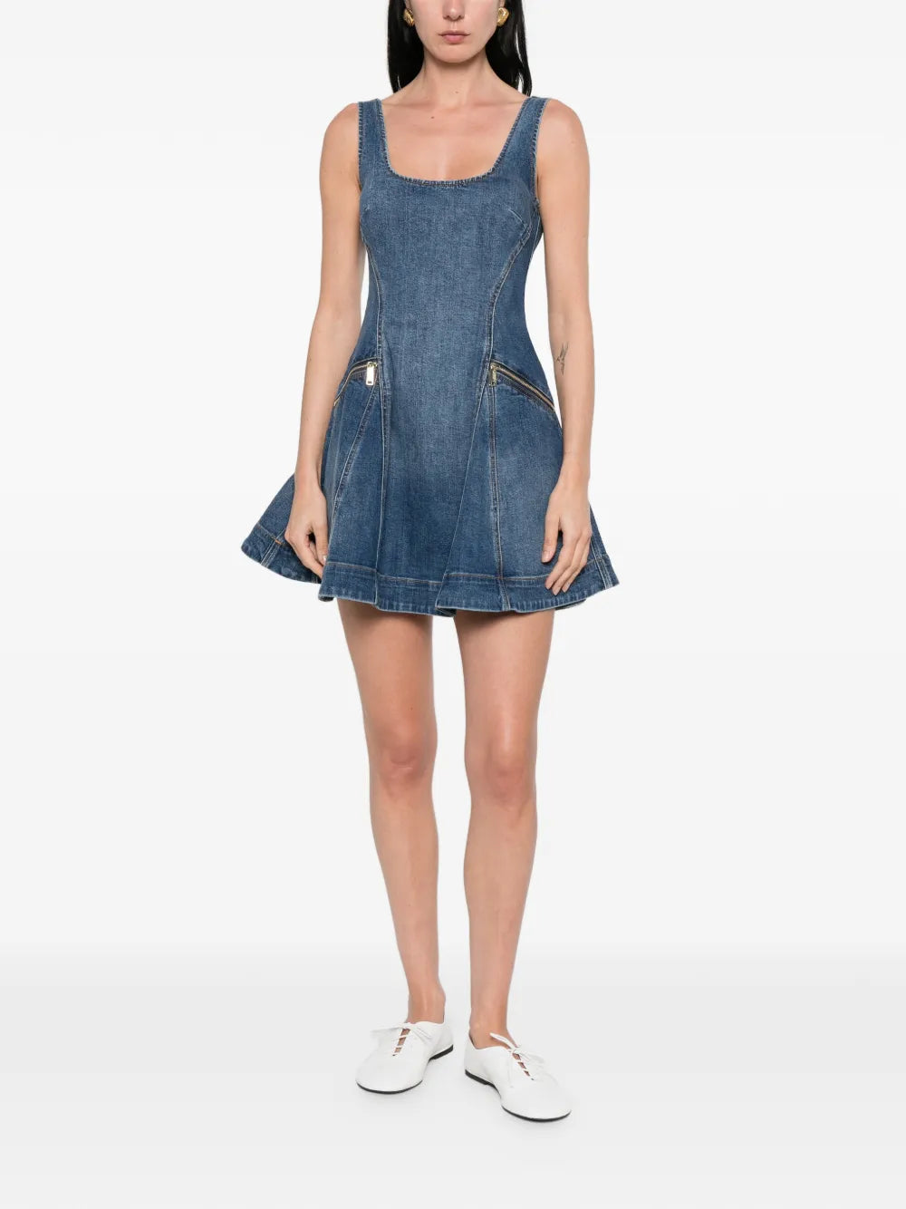 Minikleid mit Rüschen