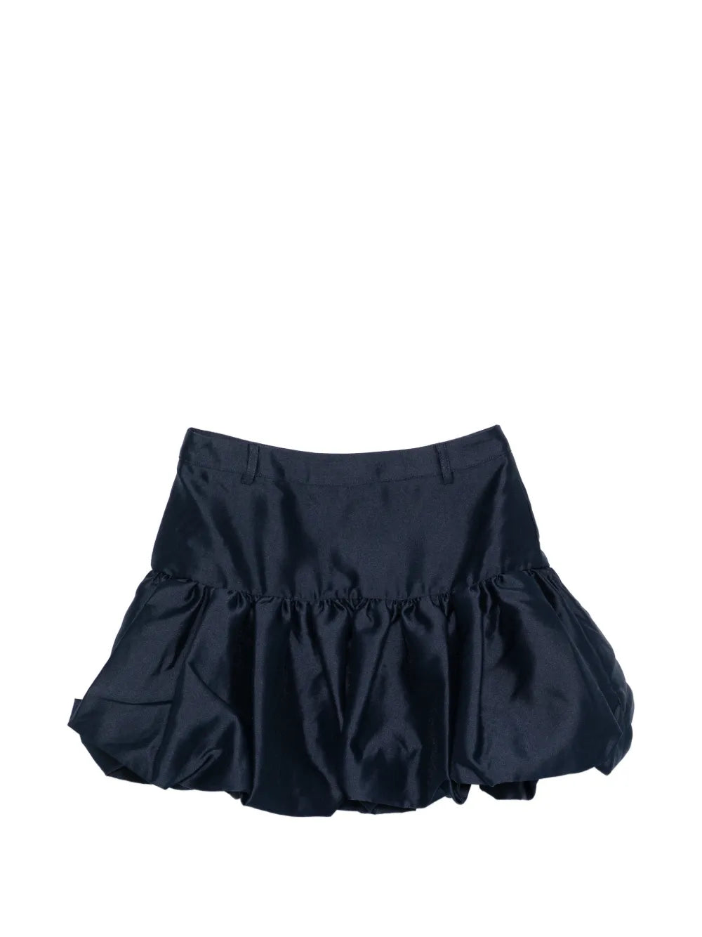 NAVY TAFFETA SKIRT
