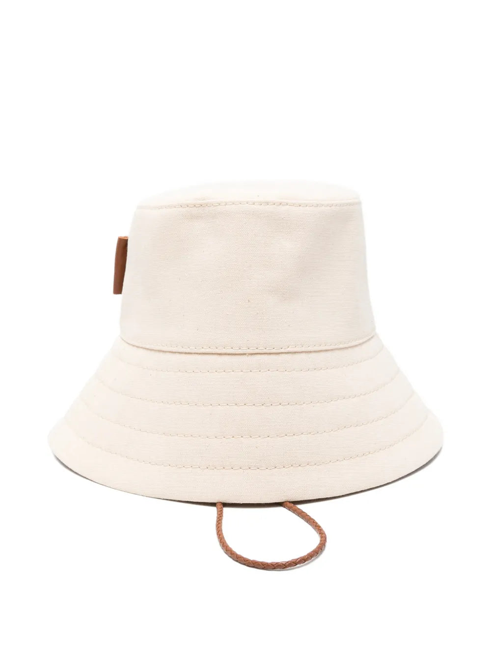 Hat with embroidered brim
