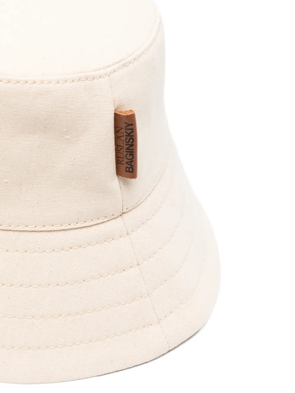 Hat with embroidered brim