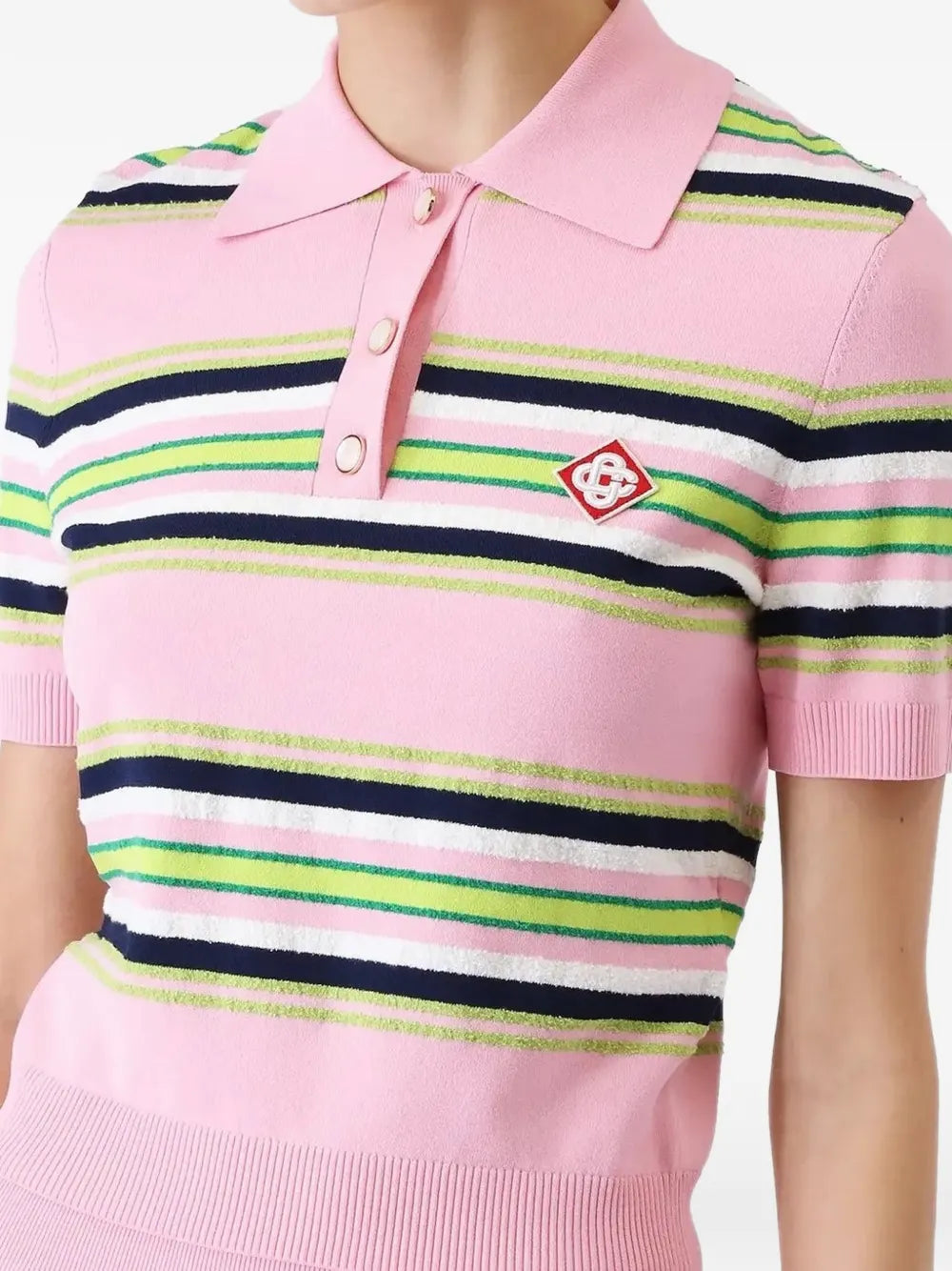 Striped polo shirt