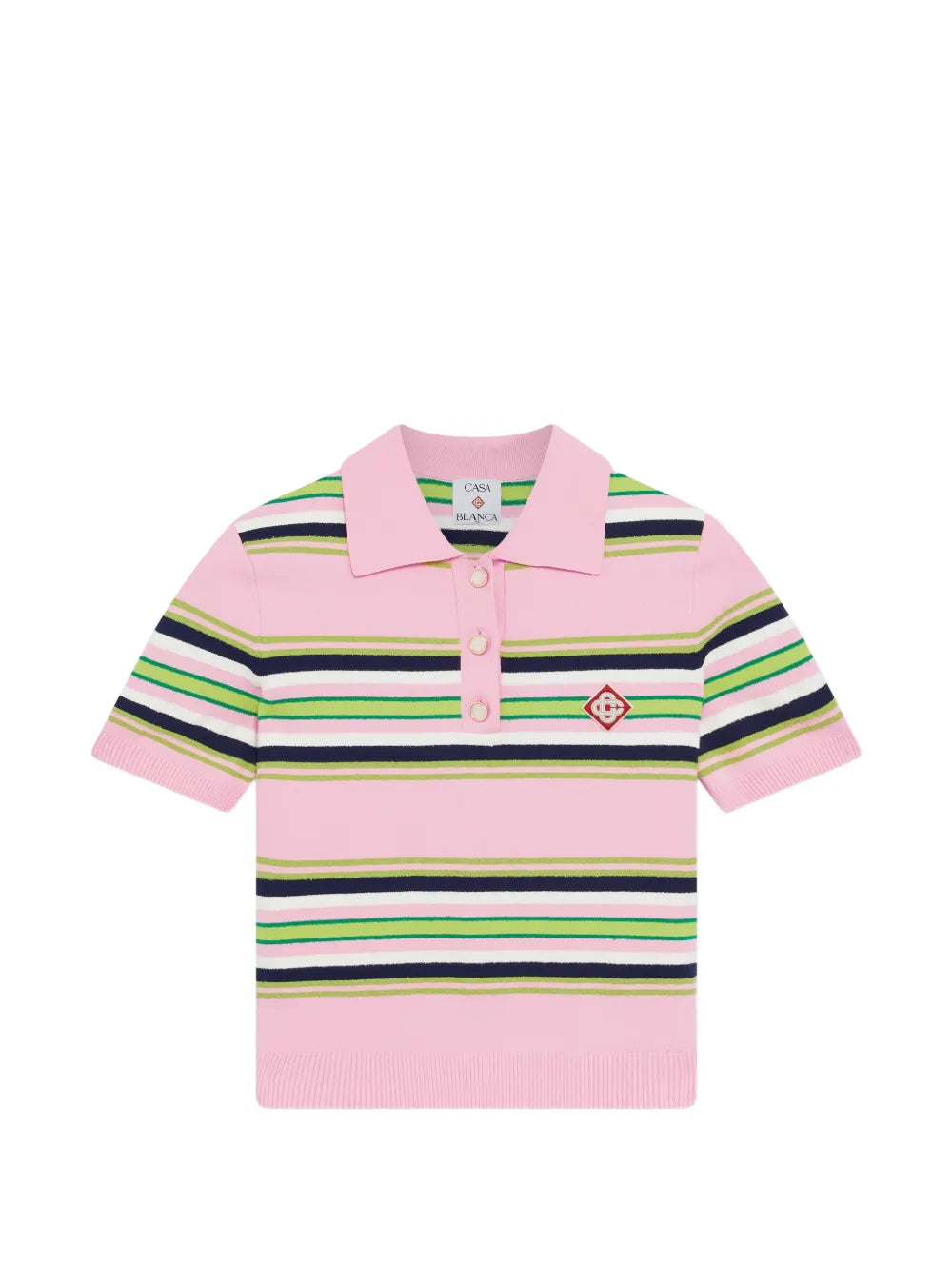 Striped polo shirt