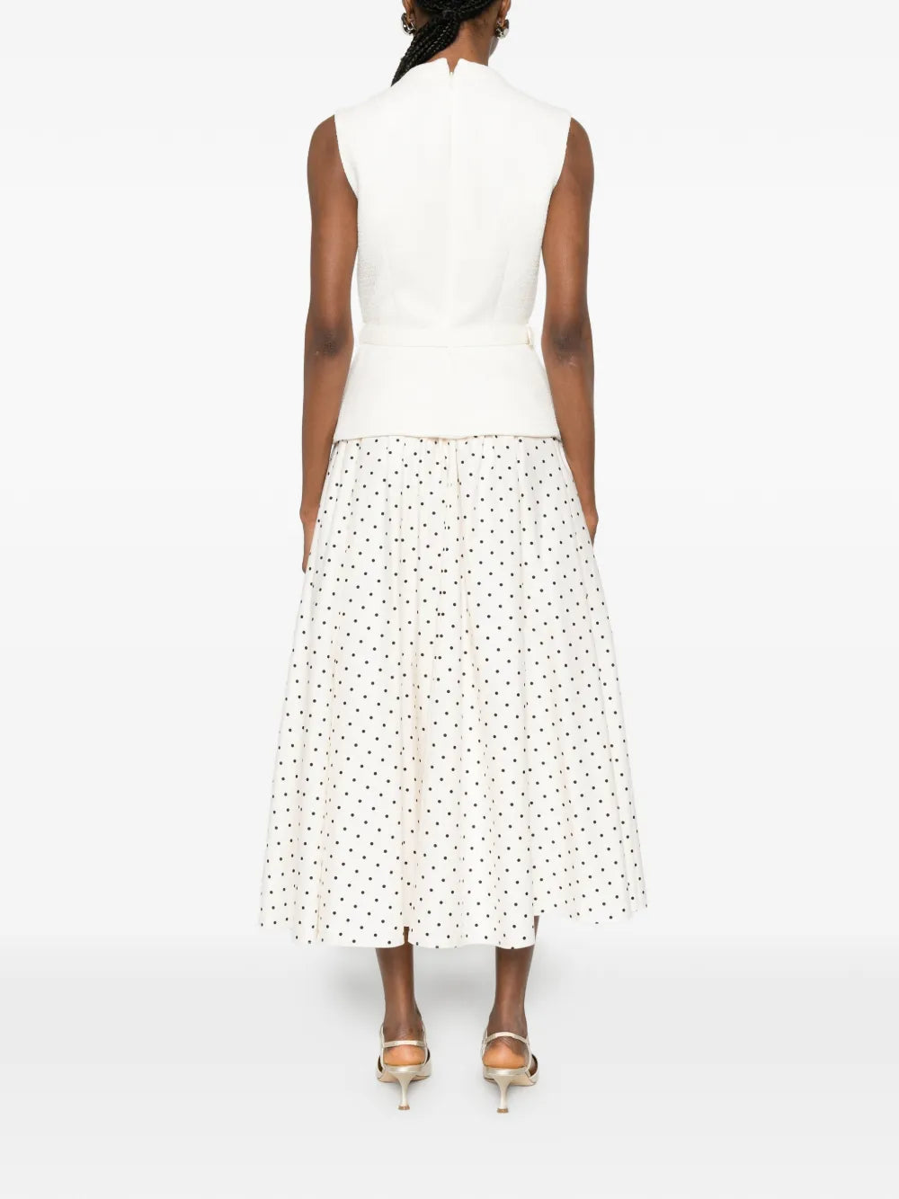 Midikleid mit Polka Dots