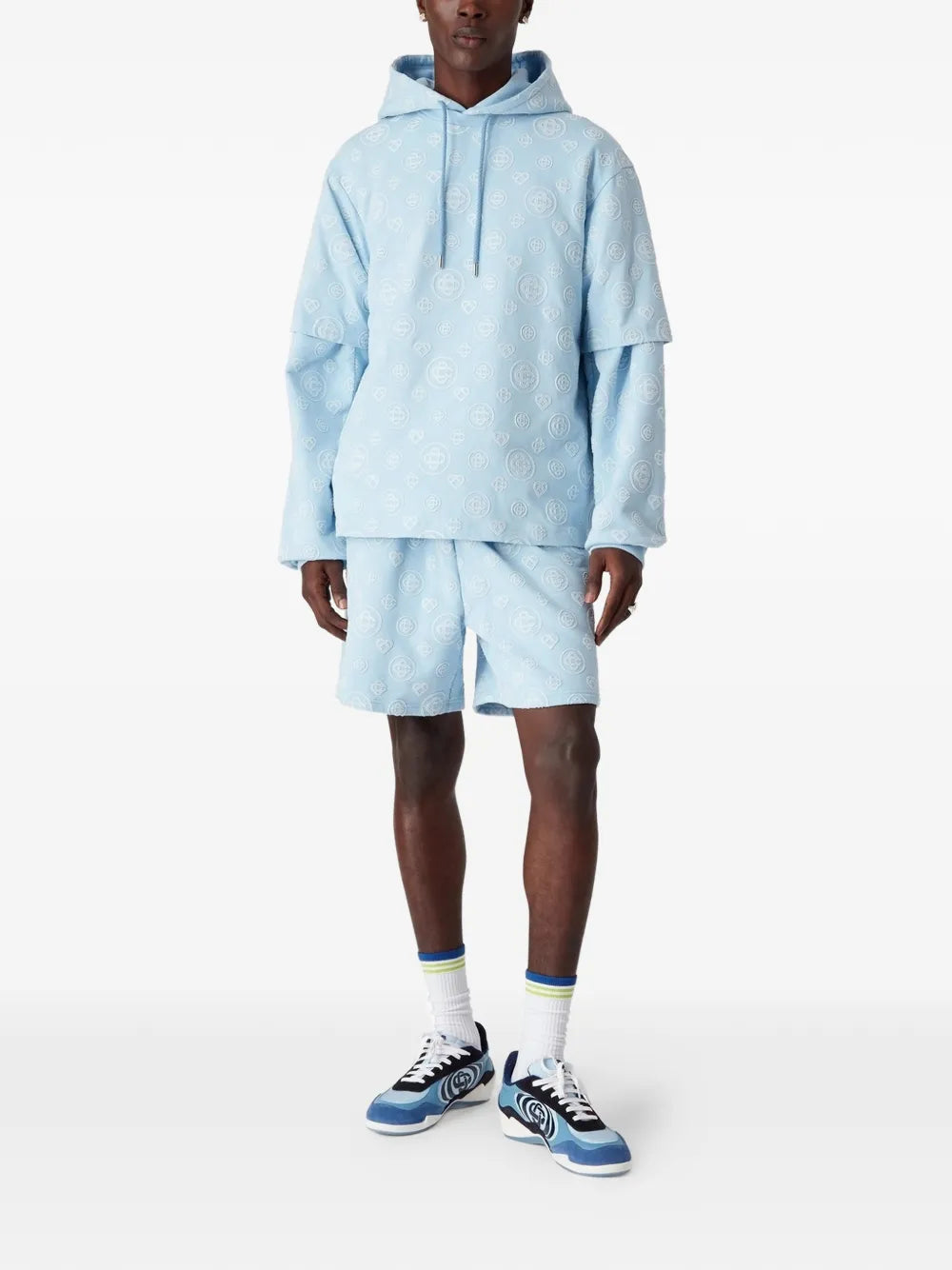 Patterned Shorts with Drawstring