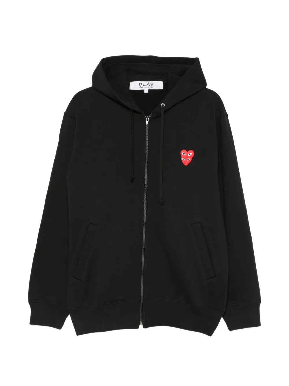Hoodie mit doppeltem Herz-Patch