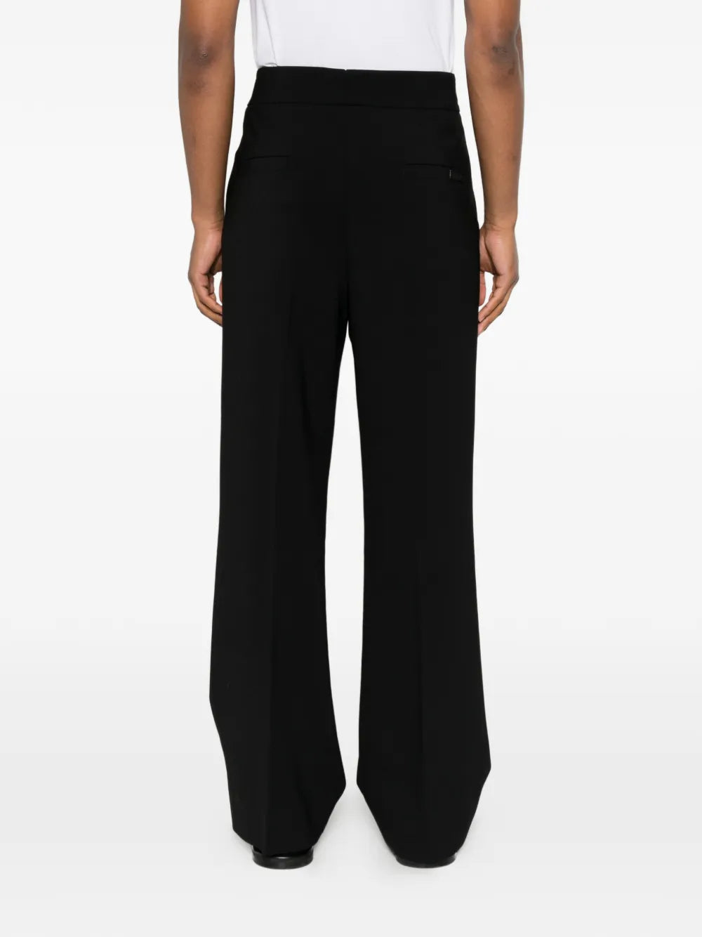 Plissierte Hose mit weitem Bein