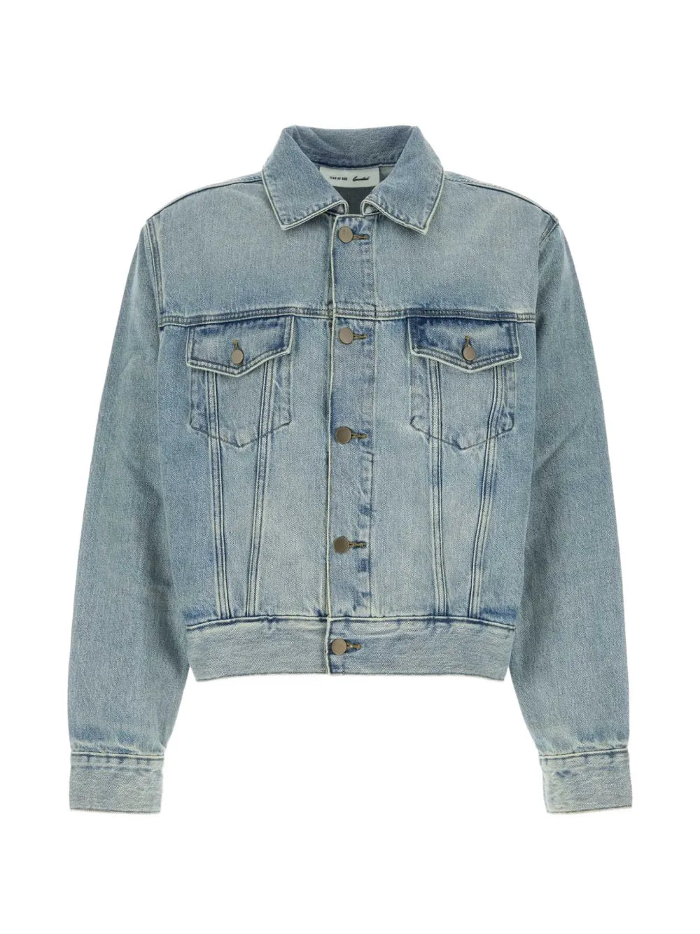 Jeansjacke mit Essentials-Logo-Patch