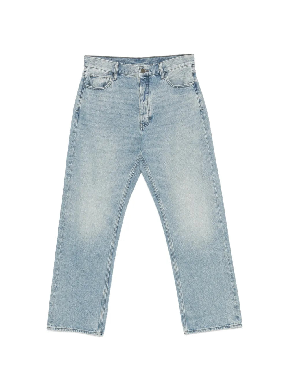 Jeans mit Fade-Effekt und geradem Bein