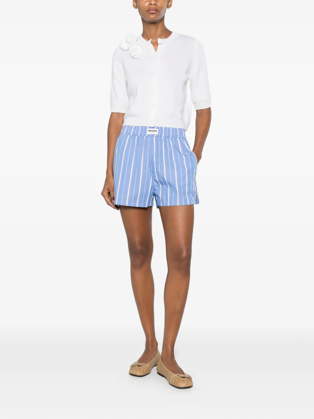 TAVINA striped shorts