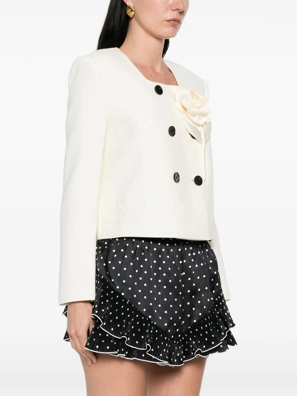 Jacke mit Blumendetail