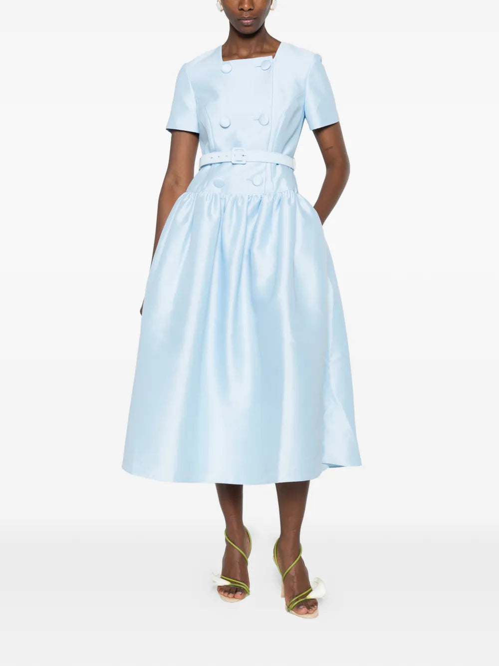 Doppelreihiges Midikleid