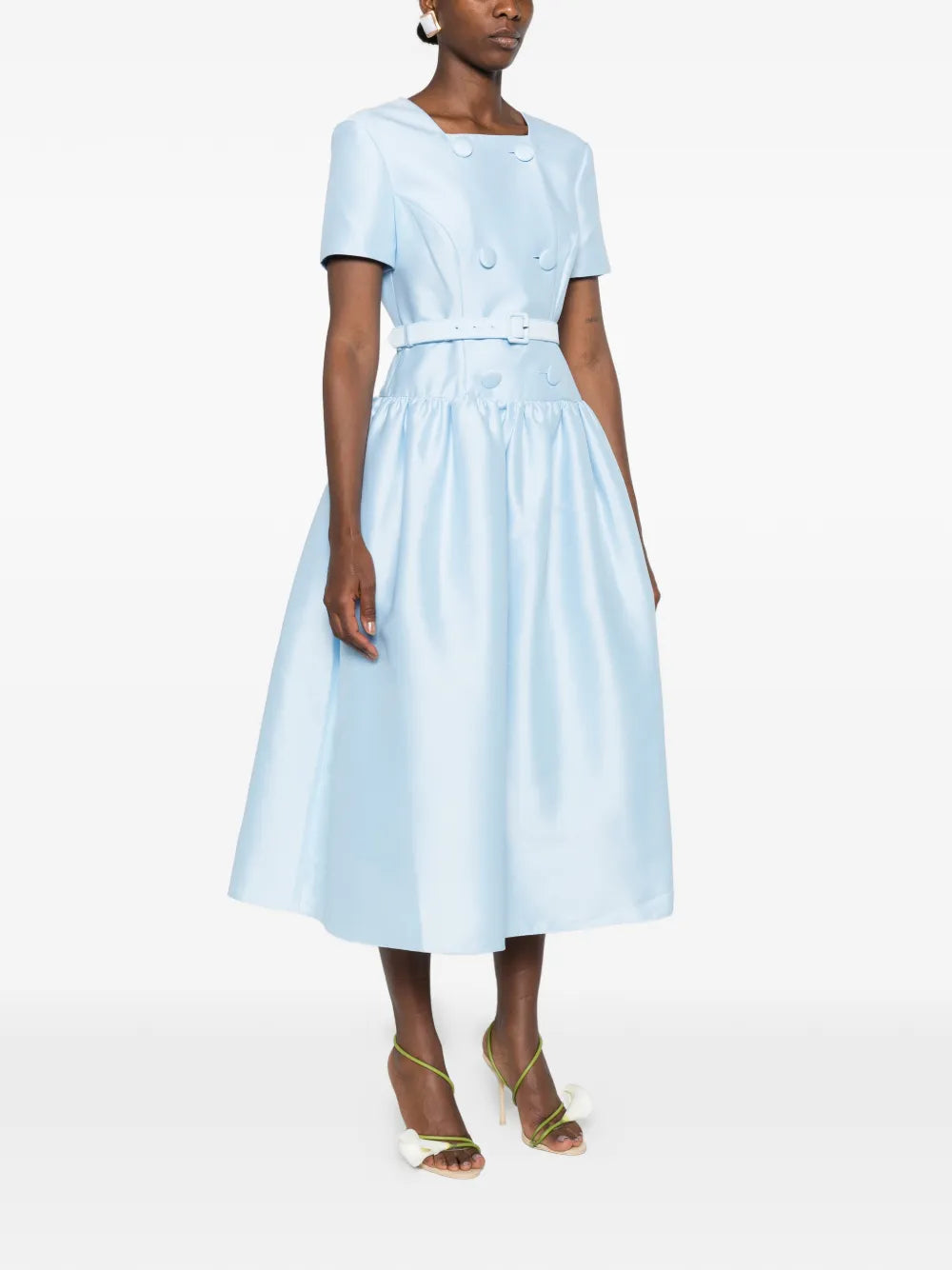 Doppelreihiges Midikleid