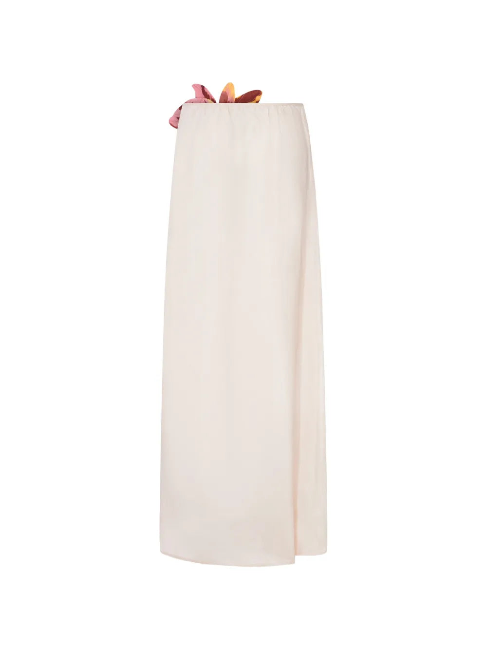 Asymmetrisches Maxi-Kleid mit Blumenprint