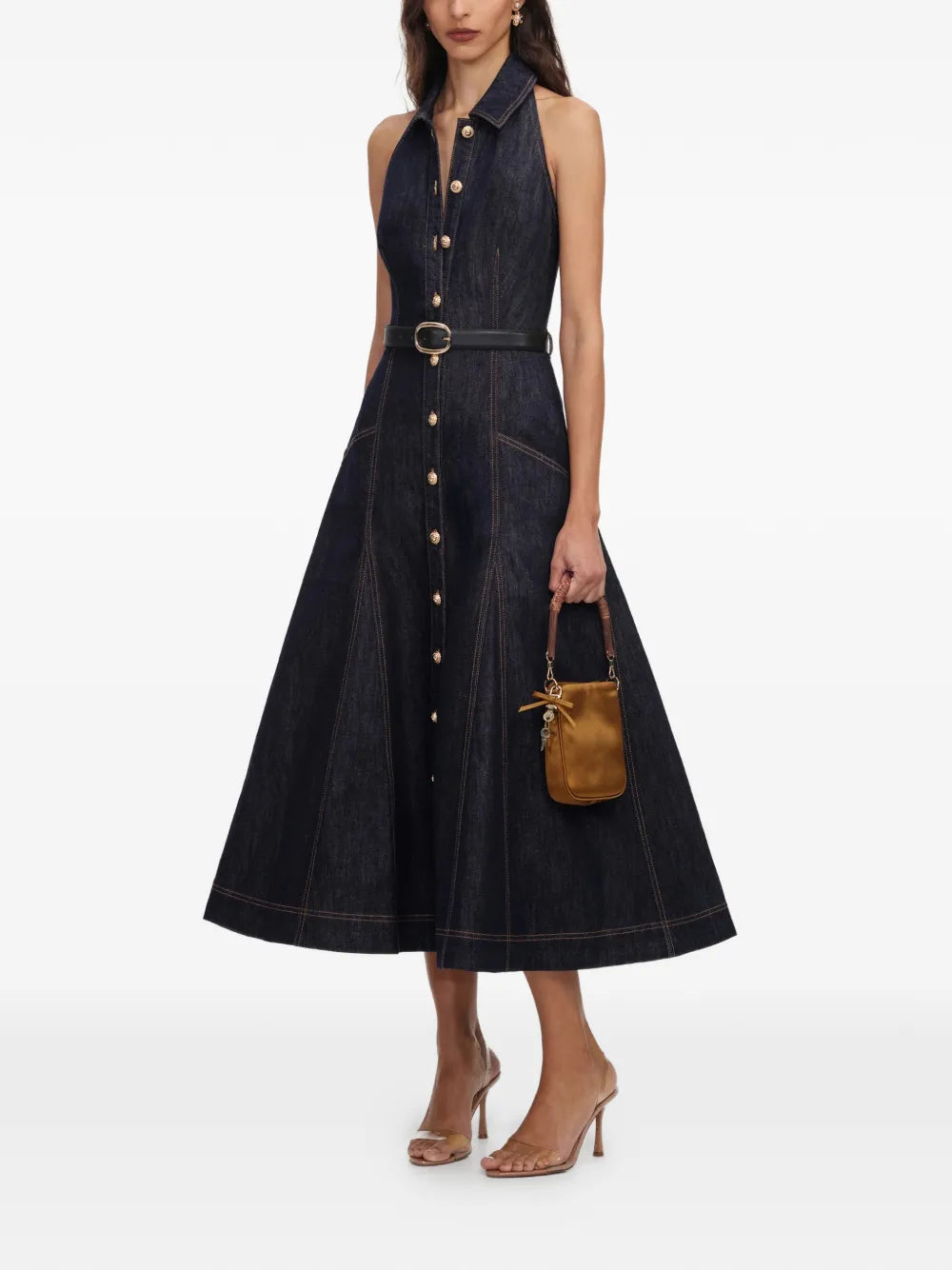 Midikleid aus Denim