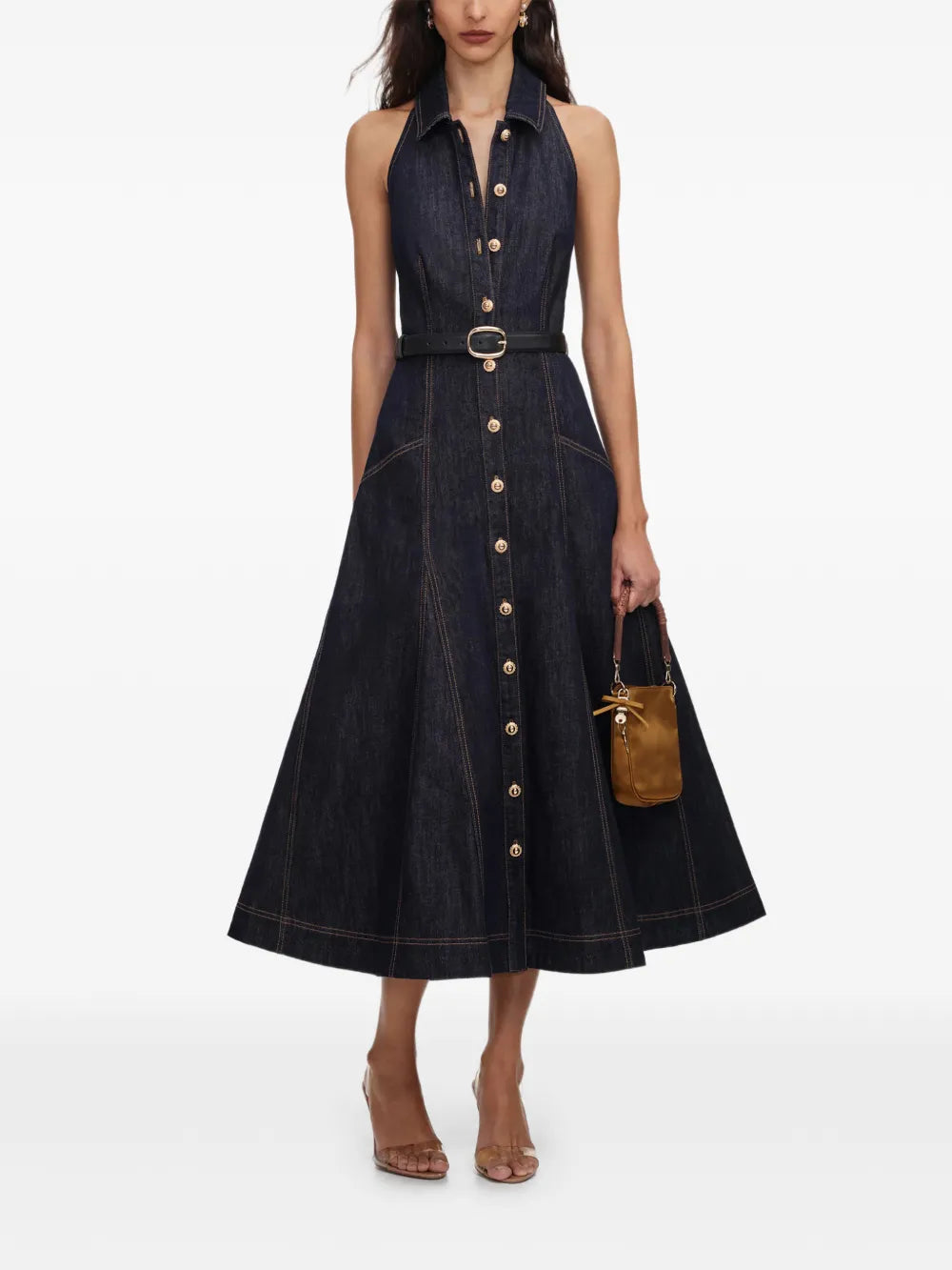 Midikleid aus Denim