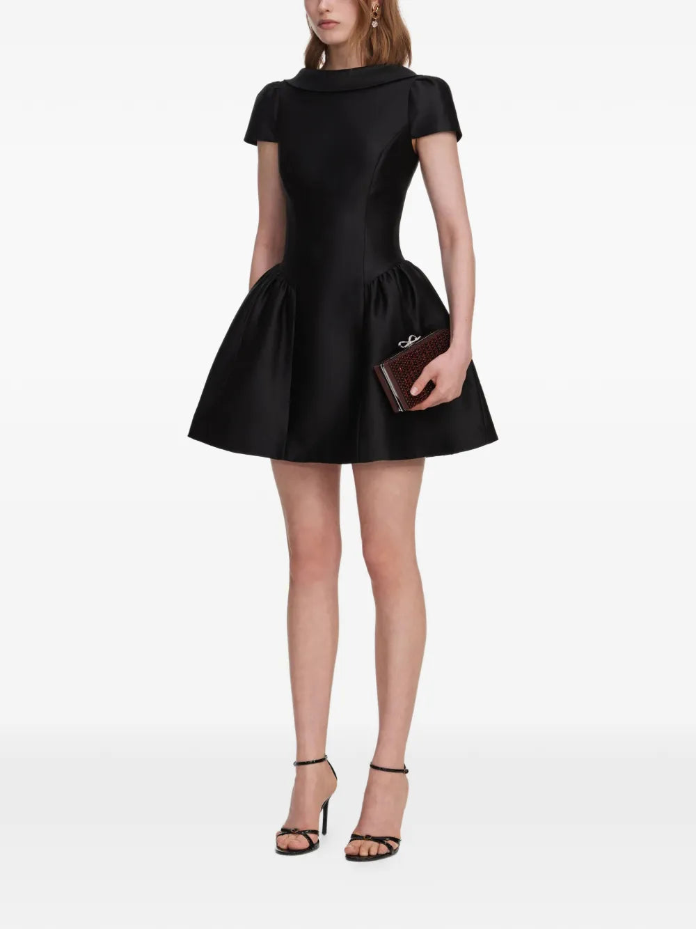 Minikleid in A-Linie mit tiefer Taille