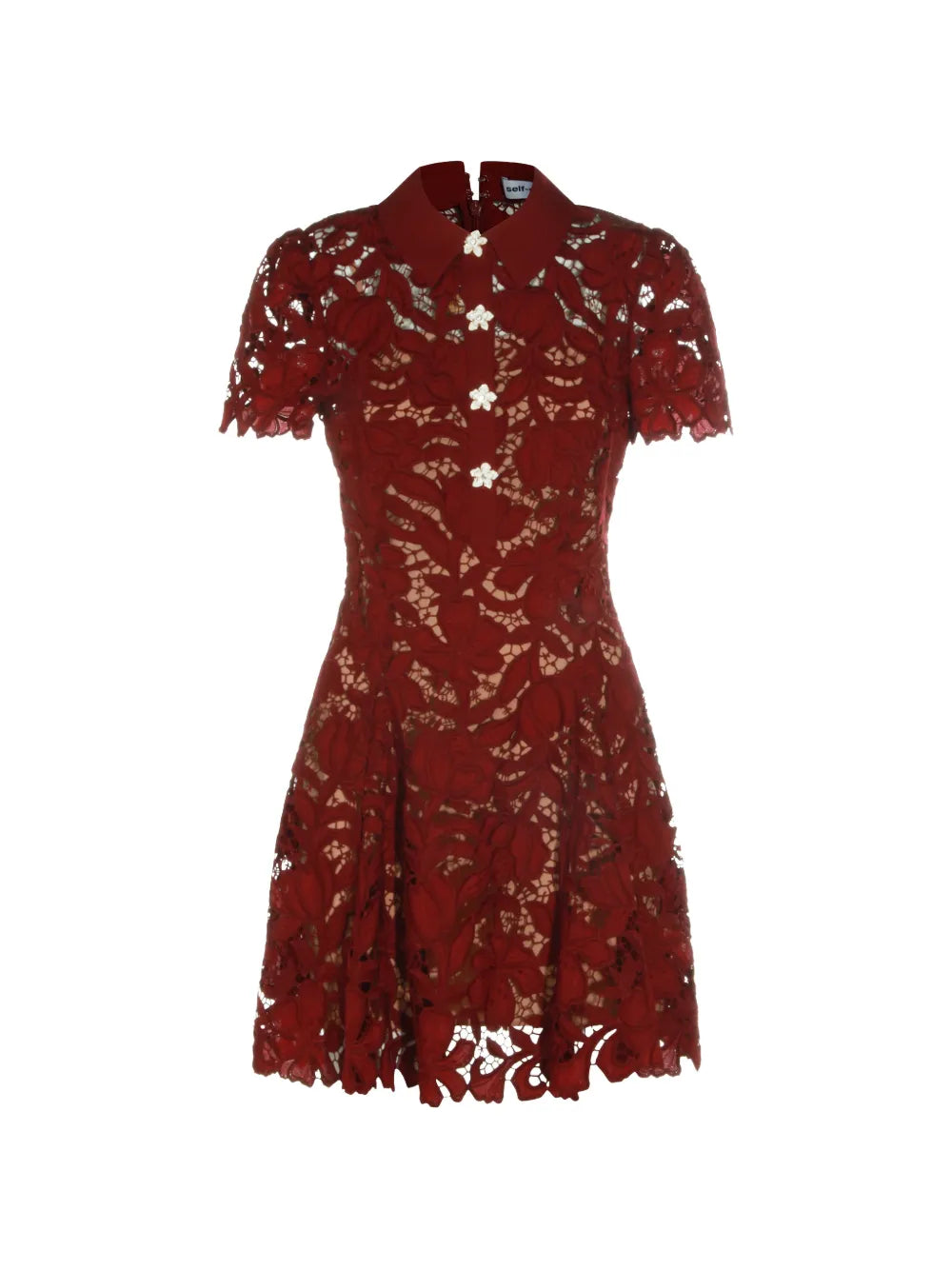 mini dress with floral lace