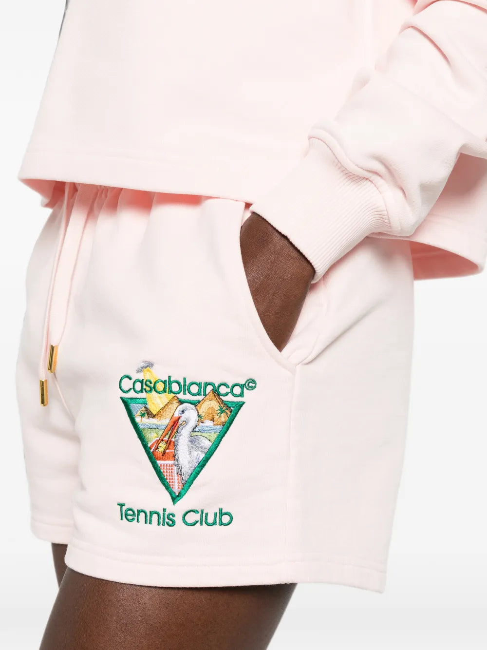 Tennis Club-Logo Shorts mit Kordelzug