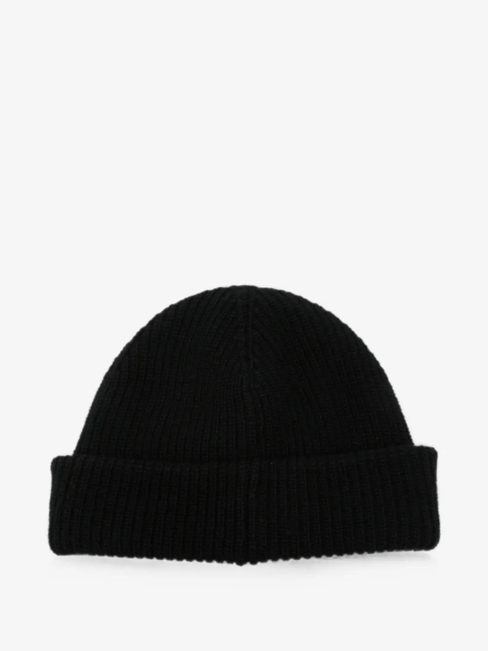 Men's wool beanie with logo patch