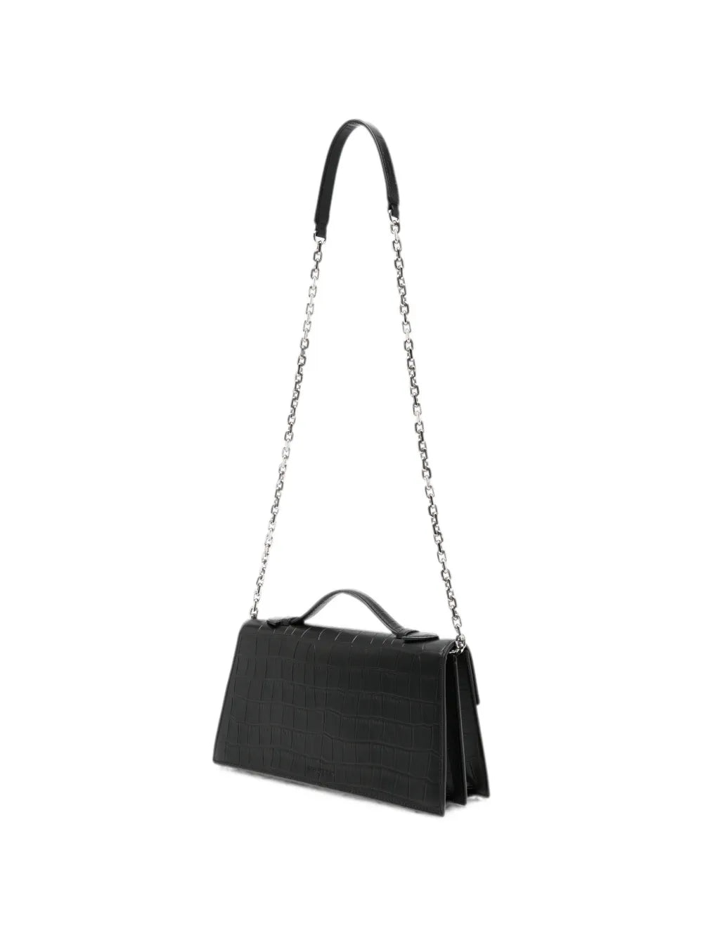 Skull Schultertasche mit Kroko-Effekt