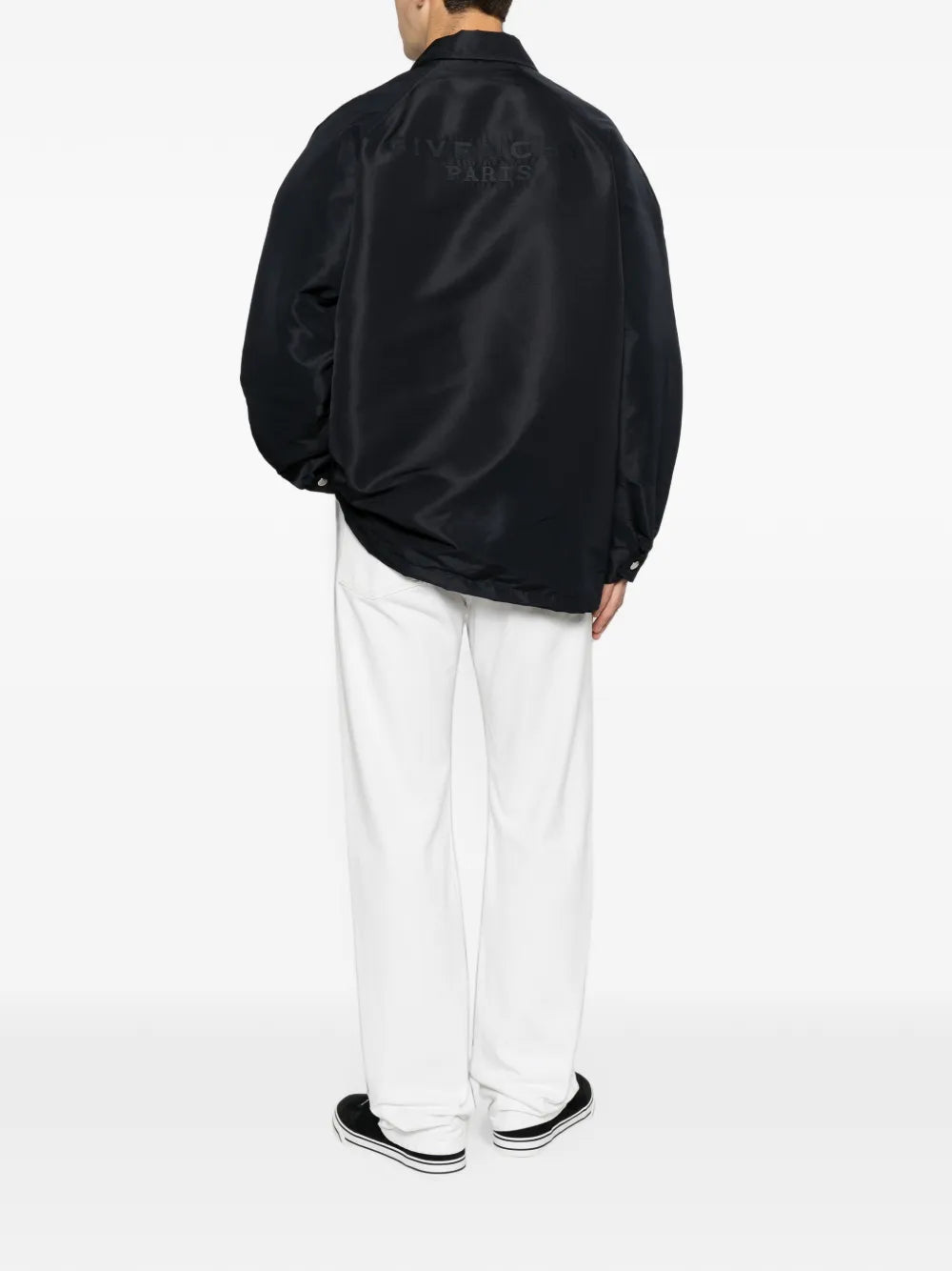 Coach Givenchy Paris Jacke aus Polyfaille mit Stickerei