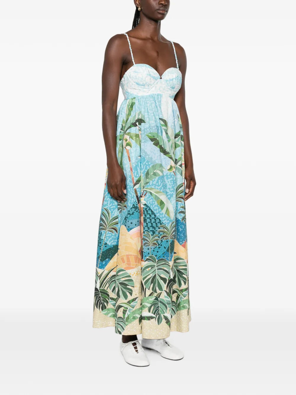 Maxi-Kleid mit „Rio Mosaic“-Print