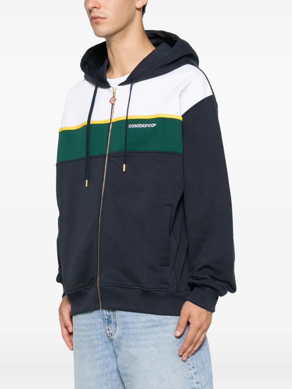 Zip Up Hoodie mit colour-block design