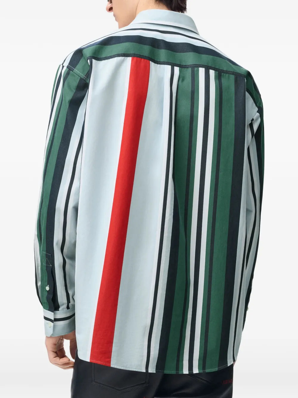 Gestreiftes Hemd mit Anagramm-Stickerei
