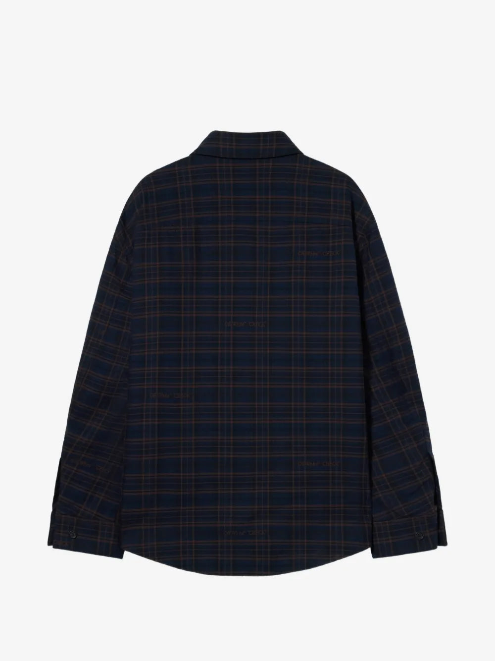 Kariertes wattiertes Flanell-Overshirt
