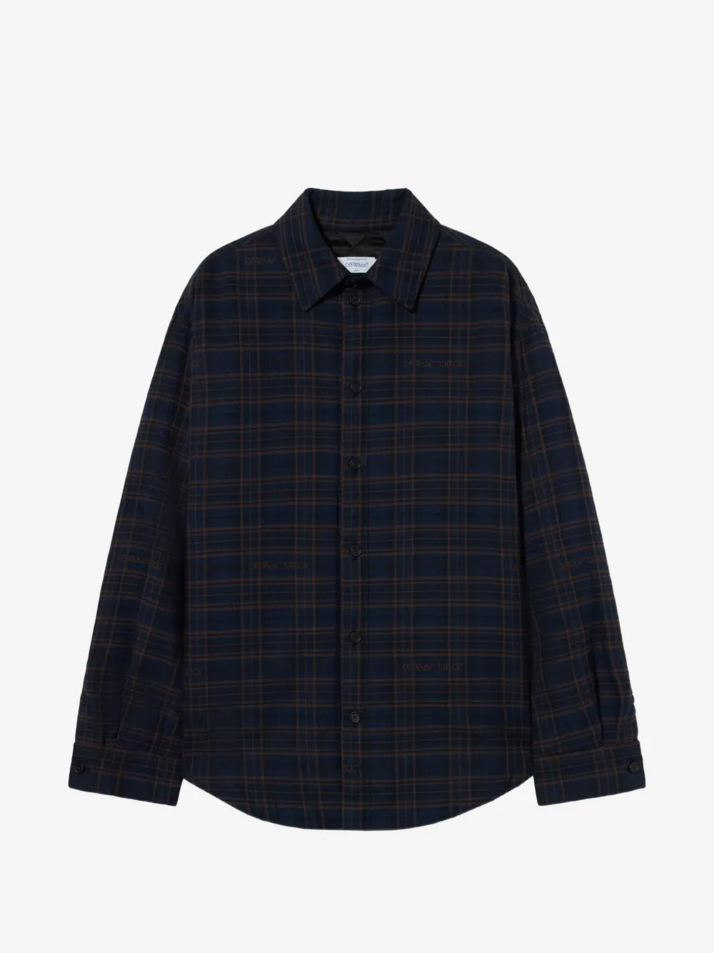 Kariertes wattiertes Flanell-Overshirt