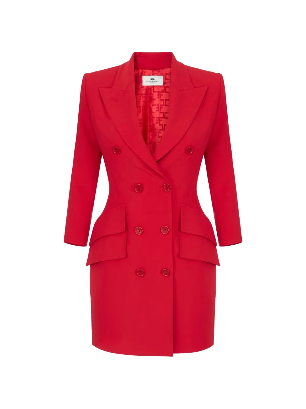 Mantel-Minikleid aus leichtem Crêpe-Stoff