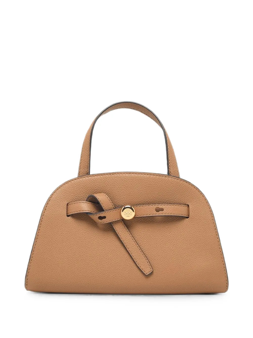 Romy Schultertasche aus Leder mit Knotendetail