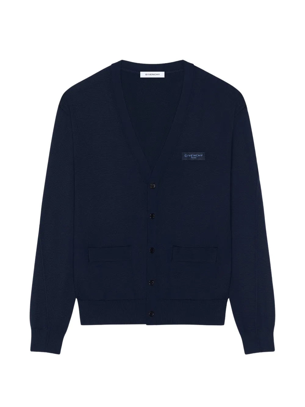 Couture Seam Cardigan aus Wolle mit Ripsbanddetail