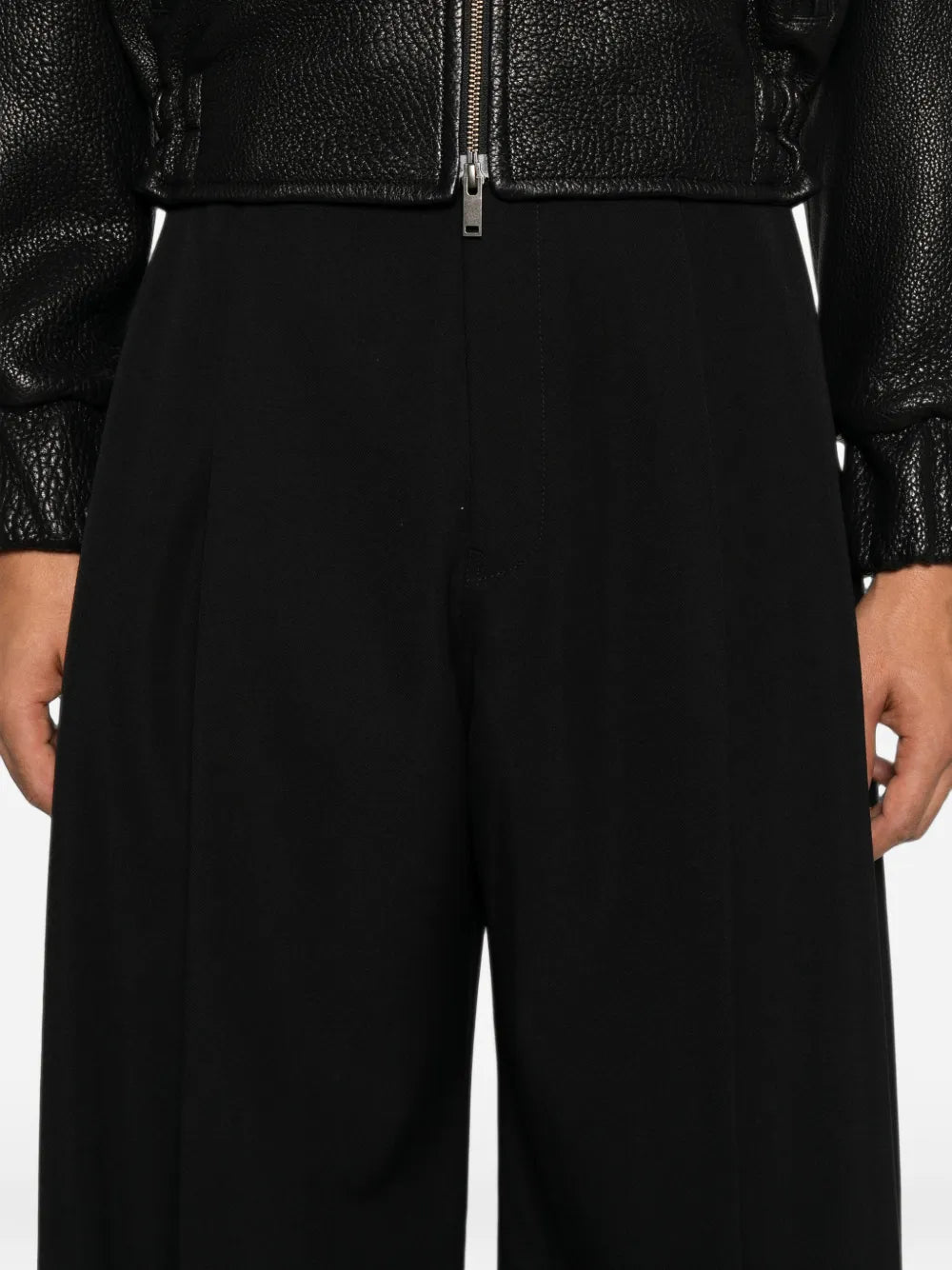 Wide-Leg-Hose mit Bundfalten