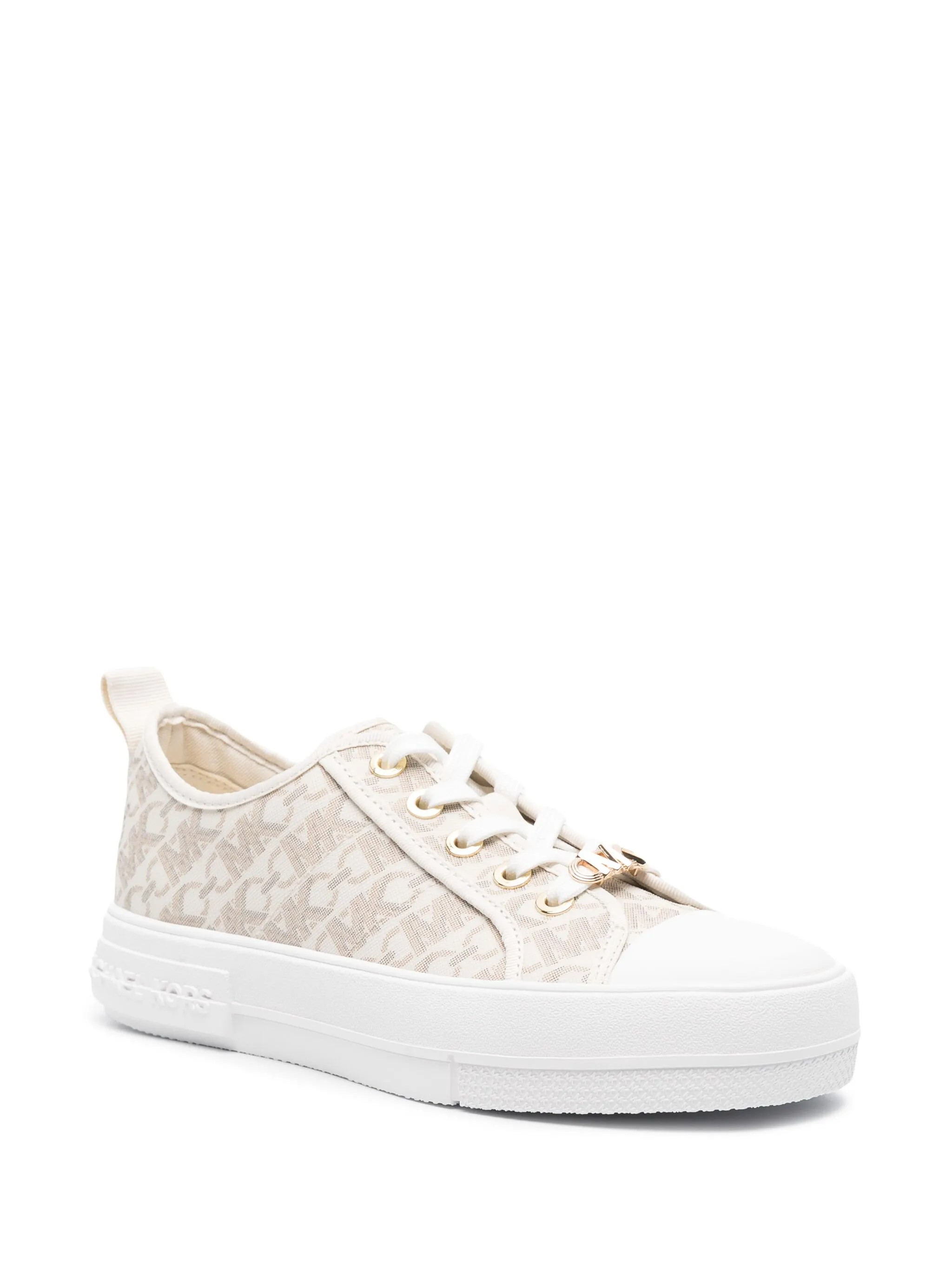 Sneakers with monogram print