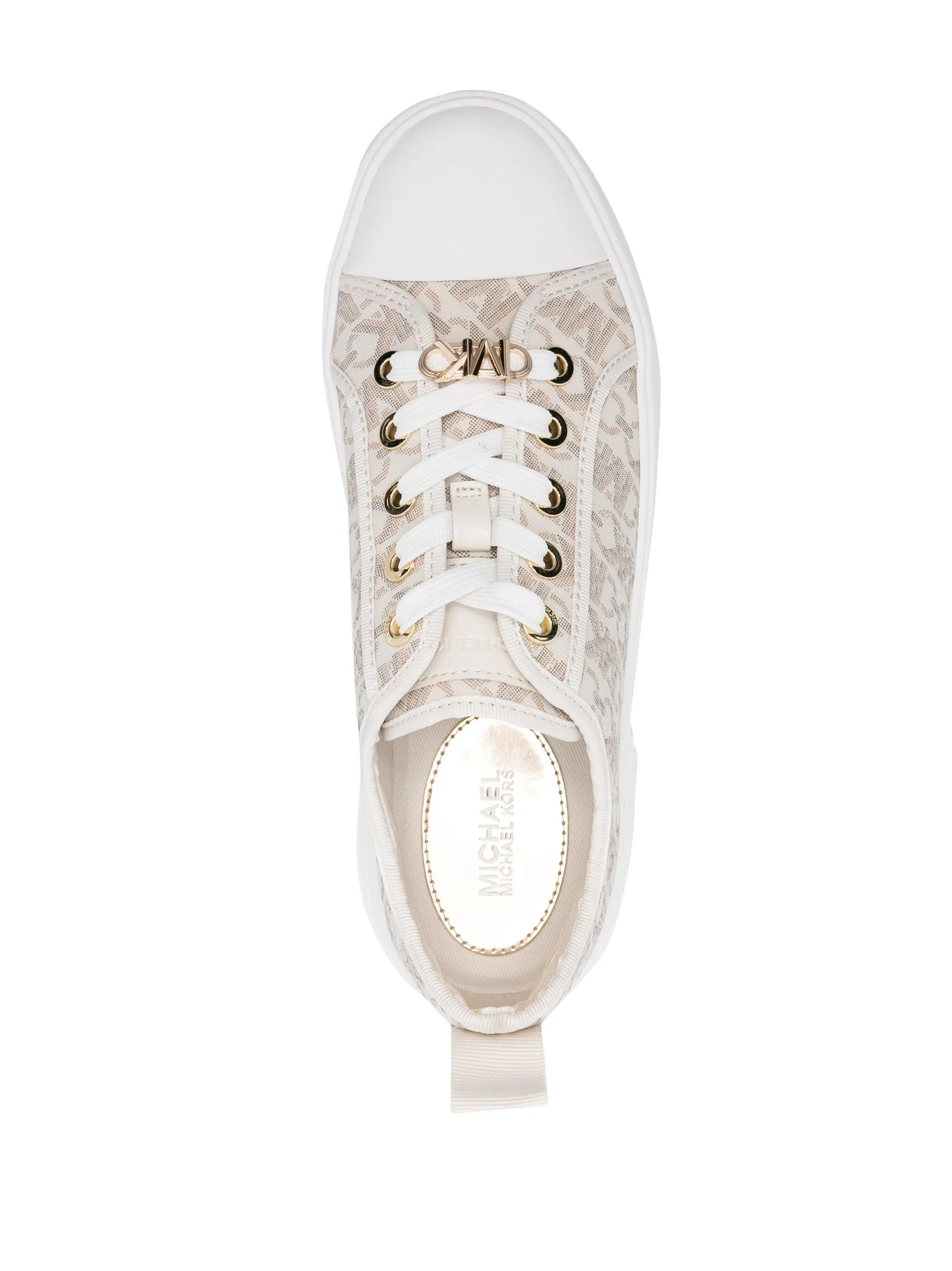 Sneakers with monogram print
