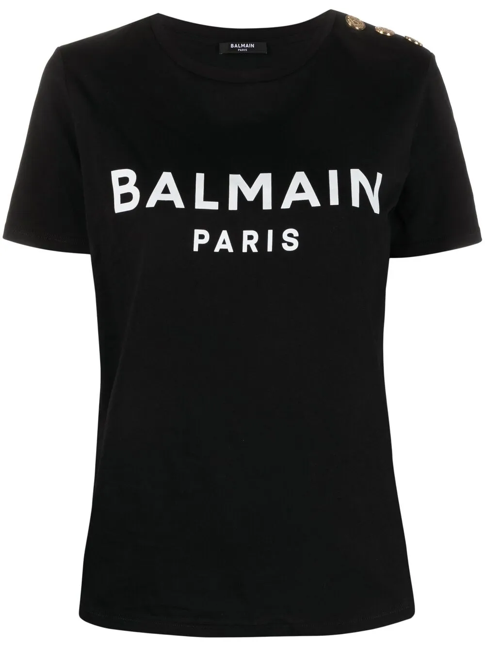 T-Shirt mit Zierknöpfen