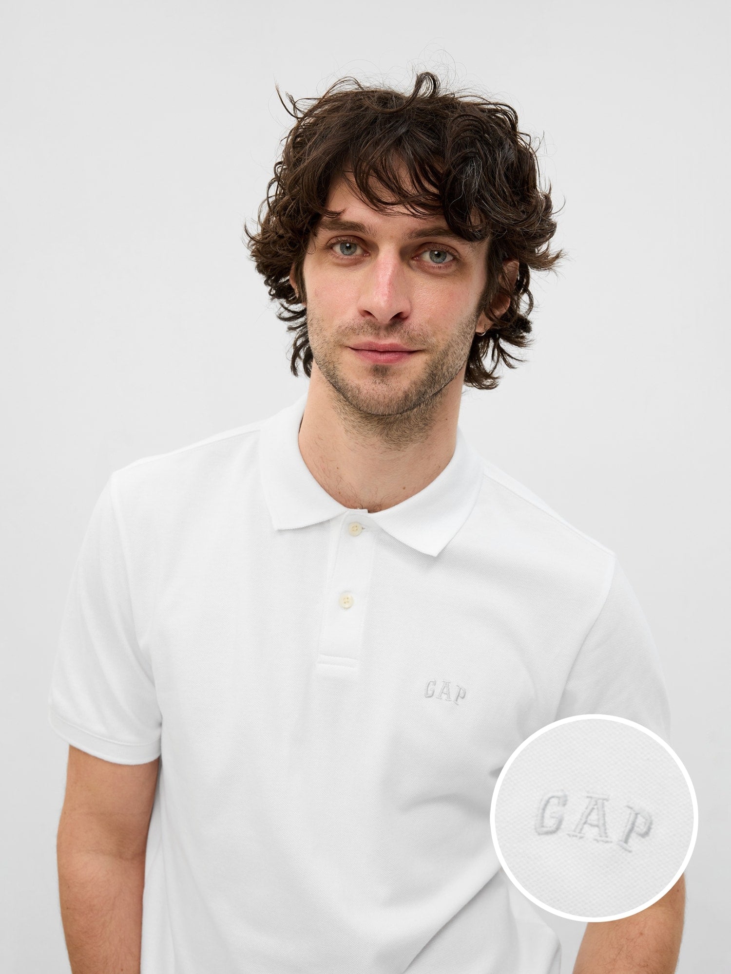 Piqué Poloshirt mit Logo