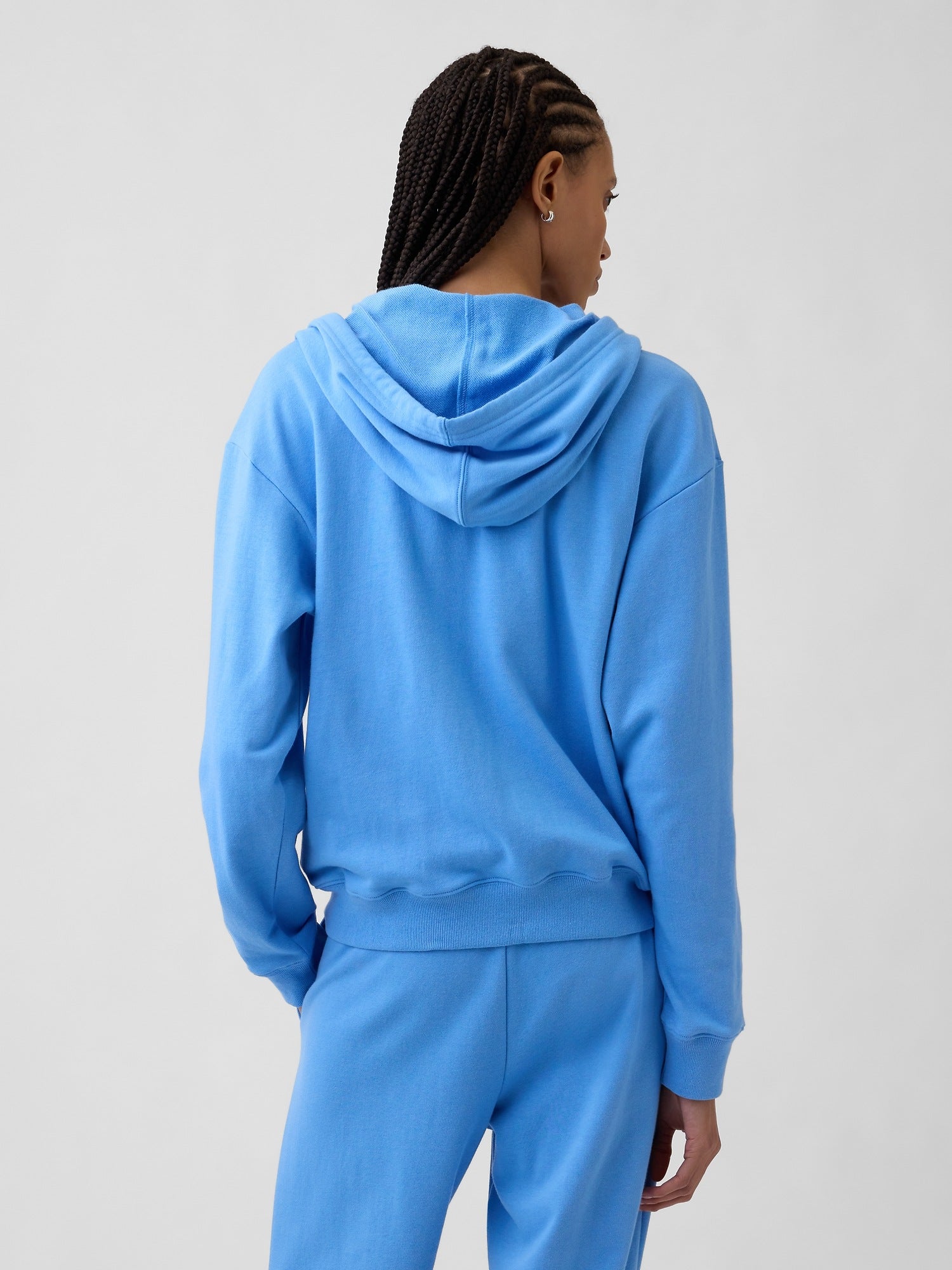 Hooded Sweatshirt Jacket with Logo