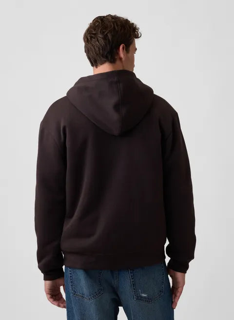 gefütterte Herren Kapuzenjacke mit Logo
