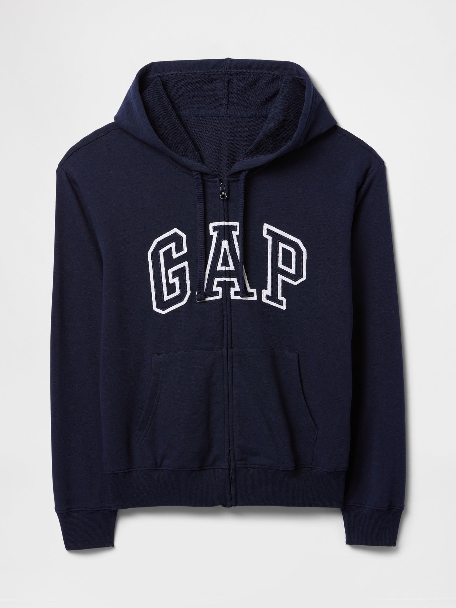 Kapuzensweatjacke mit Logo