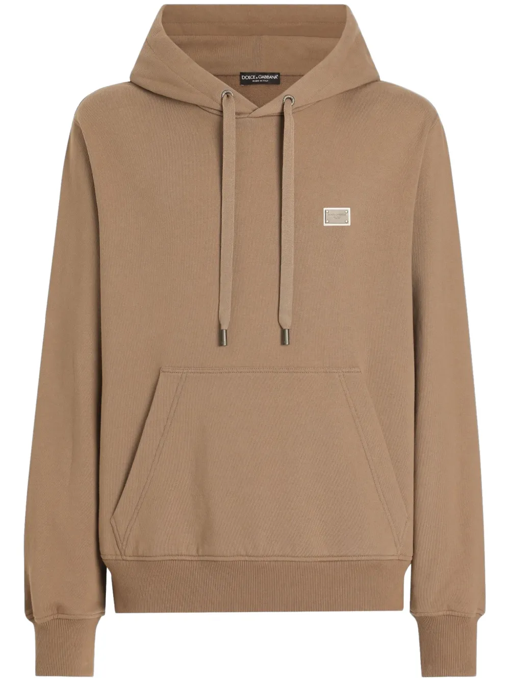 Hoodie mit Logo-Schild